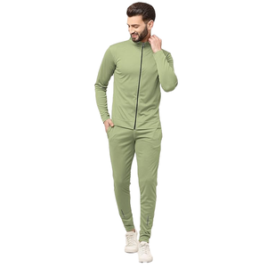 Service OEM Ensemble de survêtements d'hiver pour hommes fabriqués en usine Conception personnalisée Couleur unie Prix bon marché Survêtement à fermeture éclair pour hommes - Product Image 6