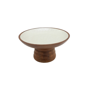 Bol à fruits décoratif unique en bois de forme ronde pour ustensiles de cuisine de table bol à salade maison et hôtels nourriture et collations bols de service - Product Image 2