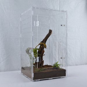 Direkt vom Hersteller Kristallklarer Umweltfreundlicher Vivarium für Isopoden-Kolonien Frontzugang Werkzeugfrei Kleine Mindestbestellmenge Acryl-Insektenhabitat - Product Image 1