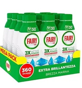 Fairy <b>Dishwasher</b> <b>Detergent</b> Gel – 384 Washes – 12 Bottles of 32 Washes – Lemon - Product Image 2