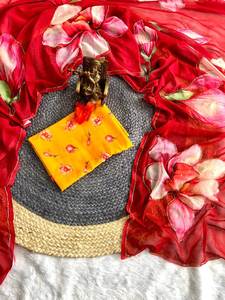 Soft Pure Georgette Handwork Sarees Trending Bollywood Pakistani Styles para Summer Party Wear Heavy Material Model Banarasi - Product Image 2