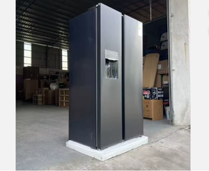 Refrigerador de Doble Puerta con Dispensador de Hielo, 600L, Color Gris Oscuro, Refrigerador Side by Side, Enfriado por Aire, Sin Escarcha, Inverter, 220V, Buen Precio - Product Image 2