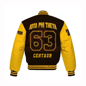 Veste de baseball élégante et confortable pour la fraternité Iota Phi Theta, chaude, durable, professionnelle - Product Image 2