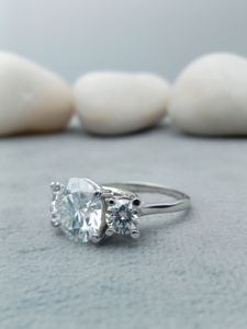 Women's Luxury 10K 18K Gold Trendy Hip Hop Engagement Ring Full VVS Natural Brilliant Cut Diamond for Certified Classic Wedding - Product Image 4