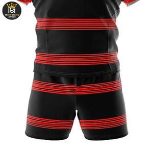 ชุดกีฬารักบี้โพลีเอสเตอร์สำหรับผู้ชายเครื่องแบบเล่นกีฬาผ้าแห้งเร็วพิมพ์โลโก้ตามสั่ง100% - Product Image 4