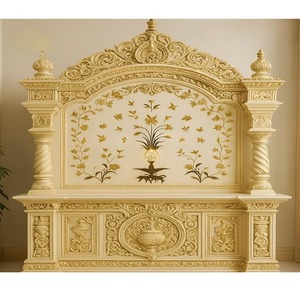 Pooja Mandir en bois de teck sculpté élégant pour la maison Dwarkadhish Temple Australie traditionnel personnalisé meilleure qualité en gros UK - Product Image 1