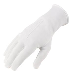 Gants maçonniques brodés d'église en coton blanc respirant et confortable pour l'extérieur Vente en gros de taille personnalisée - Product Image 5