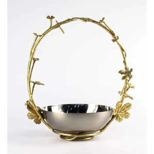 Chocolat bol de service bonbons Dessert affichage qualité supérieure argent Ware métal Lotus bol Vintage décoratif Table Ware bol - Product Image 6