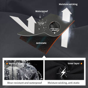 Veste extensible dans les quatre sens de randonnée en plein air Veste tactique antistatique à fonction Softshell pour hommes - Product Image 4