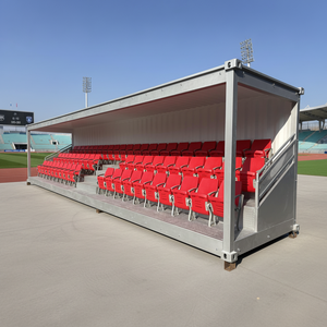 Tribuna Portatile Prefabbricata in Container, Panchine per Calcio 20ft 40ft, Tribuna per Spettatori Sportivi per Scuole e Parchi - Product Image 1