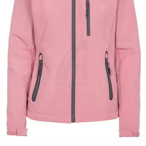Veste softshell d'équitation pour femmes, logo personnalisé, tissu doux et élégant, faible MOQ, veste softshell à marque privée - Product Image 4