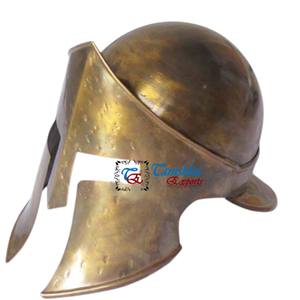 Casco Medieval de Hierro Antiguo Hecho a Mano para Guerrero Griego Corintio, Disfraz de Halloween, Navidad y Otras Ocasiones - Product Image 1