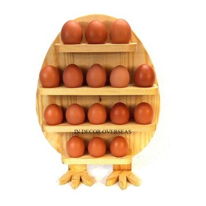 ชั้นเก็บไข่ไม้อะคาเซียสินค้ามาใหม่อุปกรณ์เสริมสำหรับเครื่องครัว - Product Image 3