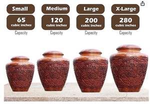 ไม้แกะสลักทำด้วยมือโกศสำหรับเผาขี้เถ้าของมนุษย์วัสดุสิ้นเปลืองสำหรับผู้ใหญ่ชายหรือหญิงโดย ayaans - Product Image 2