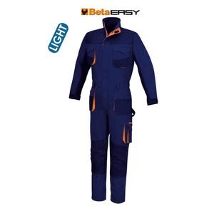 BETA Salopette de travail bleue légère facile à porter et confortable - Product Image 1