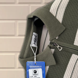 Jersey de manga corta para hombre al por mayor, jersey de polo, Camiseta de punto abierta formal con cuello vuelto, técnica bordada - Product Image 4