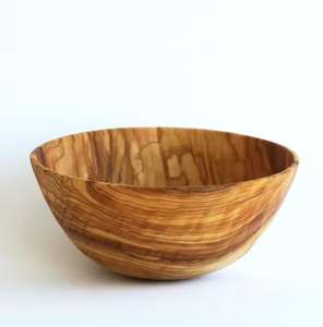 Cuenco de madera de forma redonda, cuenco de madera Natural pintado a mano para utensilios de mesa, decoración del hogar, cuencos de madera usados - Product Image 2