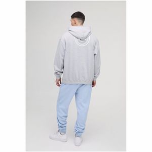 เสื้อมีฮู้ดแบบสวมหัวของผู้ชายผ้าคอตตอนออร์แกนิก100% โอเวอร์ไซส์ลายปักลูกปัดสำหรับฤดูหนาว - Product Image 3