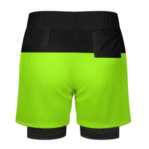 Pantalones cortos de gimnasio de cintura alta para entrenamiento deportivo con bolsillos Pantalones cortos deportivos transpirables para hombres - Product Image 2