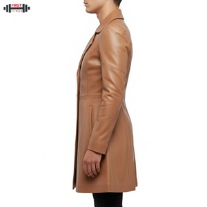 Nouvelle Collection Hiver 2025 – Blouson Bomber Femme Grande Taille en Cuir et Velours Côtelé, Col Rabattu, Doublure Soie, Rayures Décoratives - Product Image 6