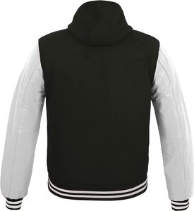 Vestes universitaires personnalisées de haute qualité grande taille avec support en laine pour le corps Manches en polaire Cow CollegeBaseballjacket pour hommes Livraison DDP - Product Image 6