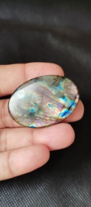 Cabochon en Labradorite naturelle pierres précieuses en vrac violet et bleu tailles mixtes pour la fabrication de bijoux bagues pendentifs - Product Image 6