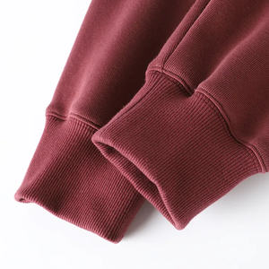 เสื้อมีฮู้ดผ้าฝ้าย100% สำหรับผู้ชายเสื้อฮู้ดแบบสวมหัวมีฮู้ดดีไซน์เป็นกรดซักฤดูหนาวแบบลำลอง - Product Image 5