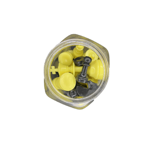 Multi-Color Small Chessman Pieces Wholesale Yellow Black Plastic Board Game for Chess Players - Product Image 2