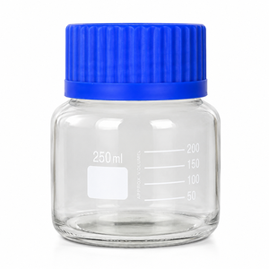 Botellas de Reactivo de Boca Ancha de 250 ml, 500 ml y 1000 ml con Tapa Azul Naranja PP GL80, Precio Económico al por Mayor - Product Image 3
