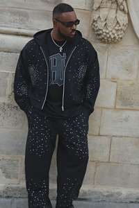 เสื้อฮู้ดฮิปฮอปผ้าฝ้ายสำหรับผู้ชายเสื้อฮู้ดแบบครอปใส่ได้ทั้งชายและ2025 - Product Image 4