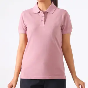 Wholesale Custom Logo Design Women Polo T Shirts Sports Wear Ladies Polo Shirt Women's Customized Polo T-Shirt