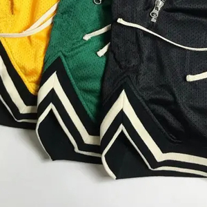 Pantalones Cortos de Baloncesto con Logotipo Personalizado, Diseño Liso, Doble Capa, Entrenamiento, Cargo, Diseño 2023, Pantalones Cortos de Malla para Hombre, Verano - Product Image 4