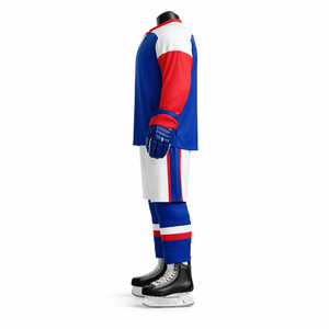 Ensemble de maillots de hockey sur glace personnalisés, uniforme d'équipe, maille respirante, impression par sublimation, fabricant OEM ODM en gros - Product Image 4