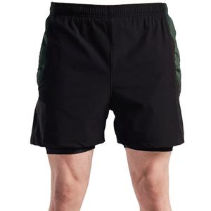 Short de sport unisexe de qualité supérieure avec logo personnalisé Short de fitness oversize à la mode pour homme non tissé décontracté à motif uni - Product Image 1