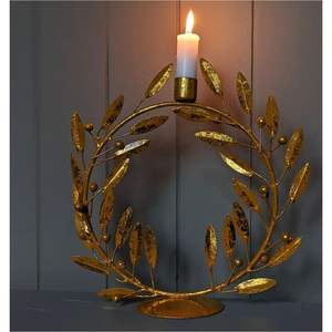 Handcrafted Metal Foliage Candle Stick Holder <b>Set</b> Antique Bronze Wedding Floral Centerpiece Modern Decorative <b>Tea</b> Light Holder - Product Image 4