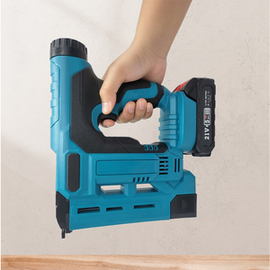 <span class=keywords><strong>Cloueur</strong></span> sans fil avec batterie lithium-ion - Pistolet à clous électrique rechargeable pour le travail du bois, le bricolage et la construction industrielle - Product Image 3