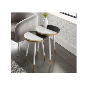 โต๊ะกาแฟทรงกลมแบบพับได้สีน้ำตาลเฟอร์นิเจอร์รับประทานอาหารของโรงแรมเป็นมิตรต่อสิ่งแวดล้อมทำด้วยมือ - Product Image 4