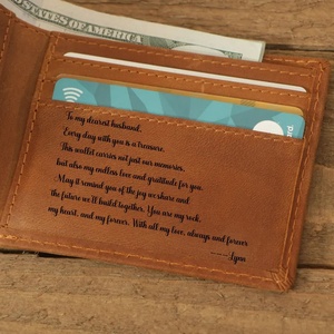 Cartera de hombre de cuero genuino Crazy Horse de grano superior, cartera larga portátil corta de exportación de alta calidad, accesorio para hombre - Product Image 5