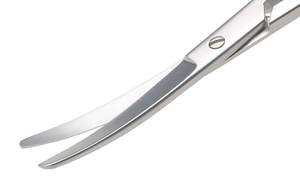 Ciseaux de pansement manuels à pointe ronde en acier inoxydable chirurgical médical certifiés CE par SurgiRight - Product Image 5