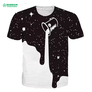 T-shirts pour hommes de haute qualité, col rond, 100% coton, coupe ample, écologiques, séchage rapide, prix bas, sublimation - Product Image 5