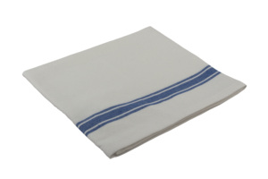 Chiffons de nettoyage de cuisine en coton recyclé avec motif de rayures carrées tissées Serviettes de cuisine à usage domestique - Product Image 4