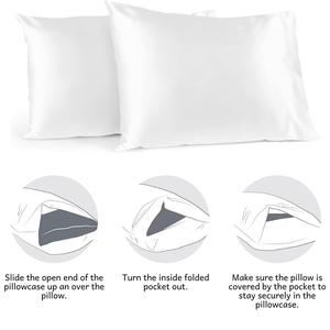 <b>Mulberry</b> <b>Silk</b> Pillow Soft Smooth Comfortable Breathable Hotel Quality Bedding <b>Pillowcase</b> OEM Factory Direct <b>Wholesale</b> - Product Image 5