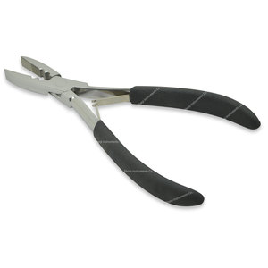 Outils d'extension de cheveux longs en acier inoxydable avec poignée Pince à micro-perle argentée - Product Image 1