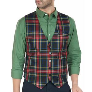 Vente en gros OEM Gilet écossais uni pour homme de haute qualité, décontracté, écologique, respirant, séchage rapide - Product Image 3