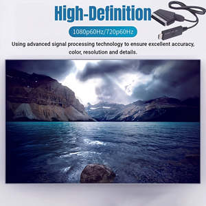 Convertisseur vidéo SCART vers HD alimenté par USB avec commutateur, connecteur type HDTV, câble adaptateur Plug & Play pour PS4, DVD, PC, sortie type DC - Product Image 2