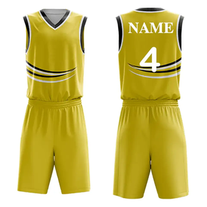 Uniforme de Baloncesto Personalizado de Alta Calidad para Hombre, 100% Poliéster, Ligero, Transpirable, Talla Grande, Ropa Deportiva Lisa al por Mayor - Product Image 6
