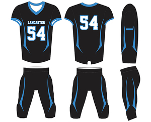 Maillots de football américain à manches courtes imprimés personnalisés et kit d'uniformes d'entraînement pour hommes adultes - Product Image 2