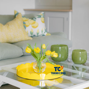 Vente en gros de plateau de laque élégant Design du Vietnam avec finition brillante minimale pour les maisons modernes et les repas d'hôtel élégants - Product Image 1