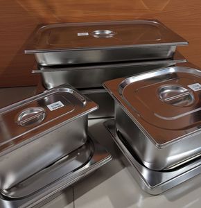 Wedding Roll Top Chafing Marmite Chauffante Service Traiteur Calentador de alimentos Buffet Catering Plato de frotamiento de acero inoxidable para la venta - Product Image 6