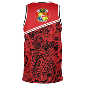 Vintage <b>Basketball</b> Shirts Custom Athletic <b>Basketball</b> Uniform Design <b>Vest</b> Blank Mesh Polynesian Tribal <b>Basketball</b> Jerseys - Product Image 4